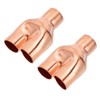 PATIKIL 7/8" x 7/8" x 7/8" ID Tee Y Type