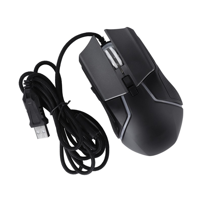 Gaming Mouse Adjustable DPI Mechanical Ergonomic RGB Lighting Wired Mice
