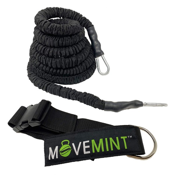 MOVEMINT 33ft Speed Bungee Band Trainer, 90+lbs Resistance (Longest in Market)