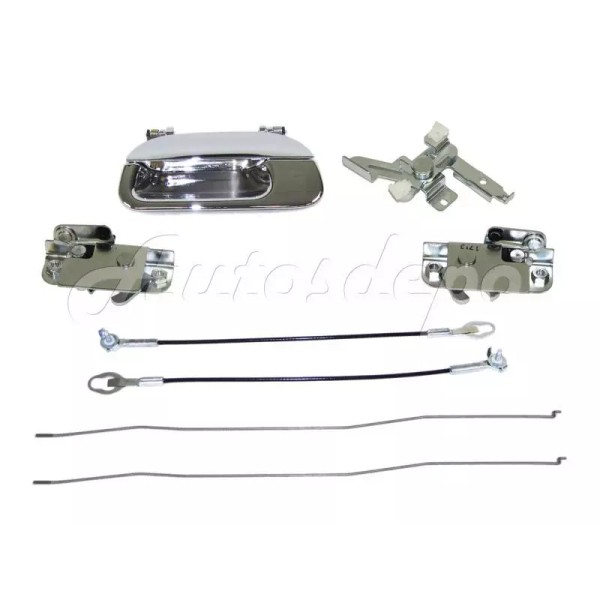 Unbranded Tailgate Cable Latch Handle Chrome W/O Lock Hole 6pc