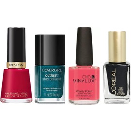 Nail Polish Set Gel Gloss Lacquer Name Brands Assorted Colors No Duplicates Premium Wholesale Polishes Lot of 20 Bulk Kit for Nails Party Favors and Gifts