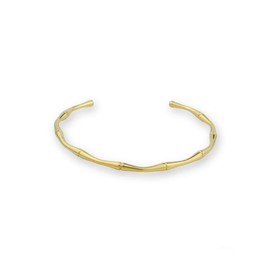 Gold tone stainless steel bracelet with a diameter of 70 mm. Open ethnic width 3 mm.