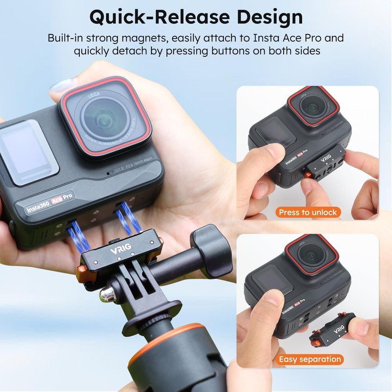 Magnetic Quick Release Mount for Insta360 Ace Pro 2/Ace Pro