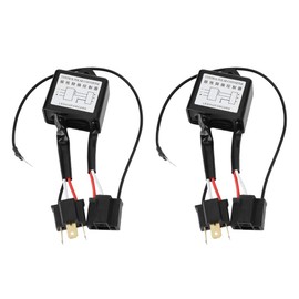 Aramox Polar Negative Converter, 2pcs Alloy LED Negative Converter Polar Negative Switch Harness Adaptor Reversed Polarity for H4
