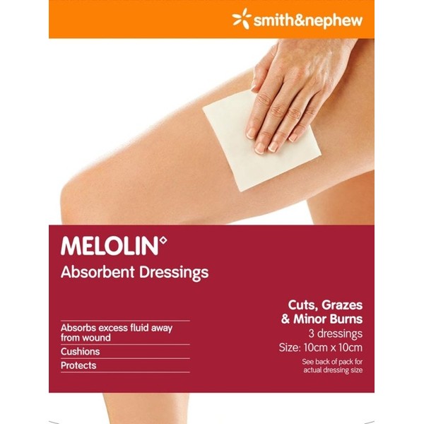 Melolin Non Stick Dressing 10 X 10cm X 3