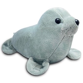 11" Gray Seal Stuffed Animal, Plush Toys for Kids, Kawaii Seal Plushies for Girls and Boys, Soft Stuffed Sea Animal, Birthday Gifts, Soft Plush Toys Pillow, Plushie Doll