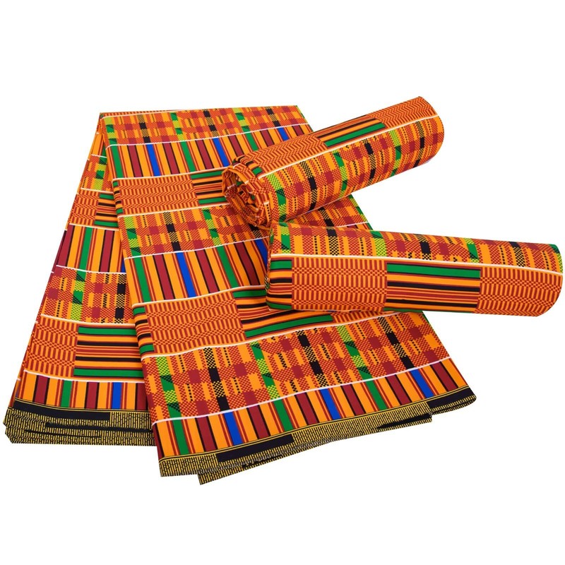 African Fabric 3 Yards Ankara Fabric Tribal Print Kente Cloth