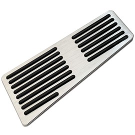 Moderno La Tail Foot Pedal Car Foot Pedal Cover Aluminum Interior Foot Pad Aluminum Pedal Car Foot Rest YM-327-SP Silver