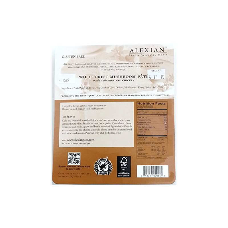 Wild Forest Mushroom Pate, 5 oz. (4 pack)