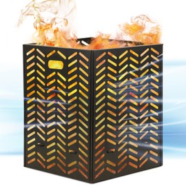 Burn Barrels for Outside for Burning Trash Incinerator Burn Cage for Paper Yard Waste Thick Container Drum Low Smoke Design