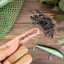 AMZfishing 20x Power Swivels with Quick Change Clip | Quick Change Snap | Fishing Swivels | Fishing Swivels Fishing | Fishing Accessories | Swivel Assortment (20 Pieces, c: #4+3 (18 kg))