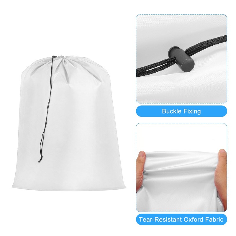 sourcing map 3pcs Laundry Bag With Drawstring Closure 28" x