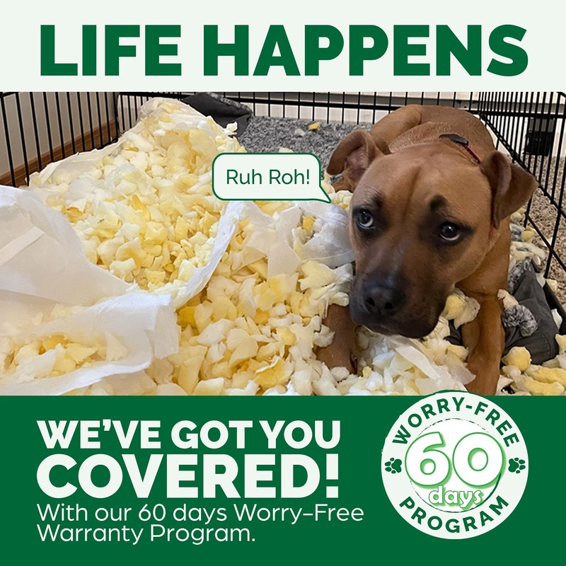 Furhaven Replacement Dog Bed Cover Quilted Sofa-Style, Machine Washable -