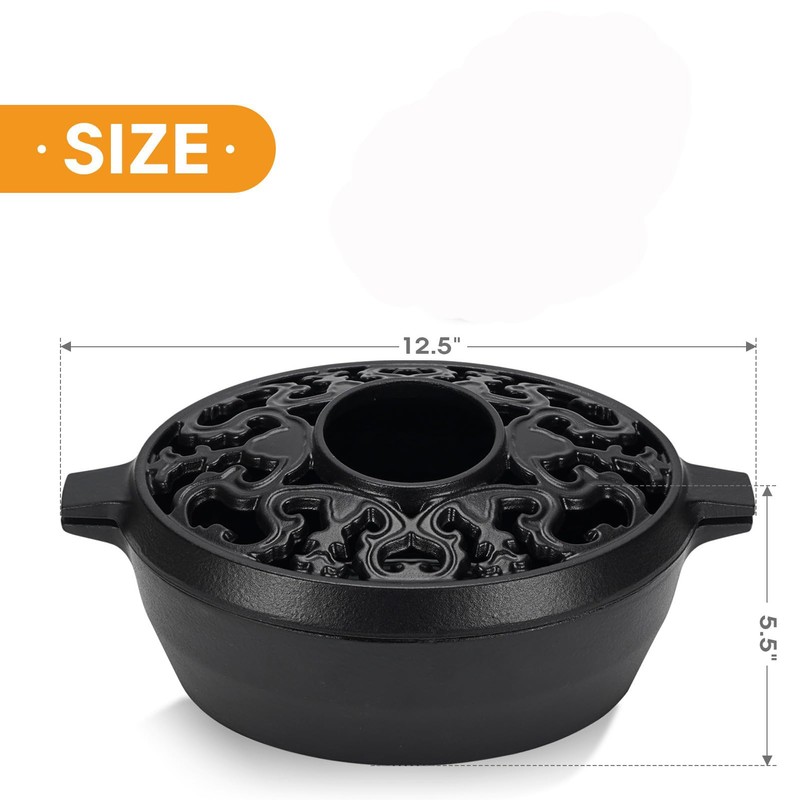 Wood Stove Steamer,2.5Quart Cast Iron Humidifier for Wood Stove,Large Capacity