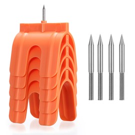 Sumnacon 5 Pack Drywall Outlet Markers Outlet Marker for Drywall Installation with Steel Tips ABS Plastic Drywall Marking Tool for Electrical Outlets Orange Easy Drywall Outlet Marking Tool