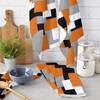 Rocking Giraffee Microfiber Kitchen Towels 1 Pack, Abstract Art Orange