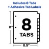Avery Big Tab UltraLast Plastic Dividers for 3 Ring Binders,