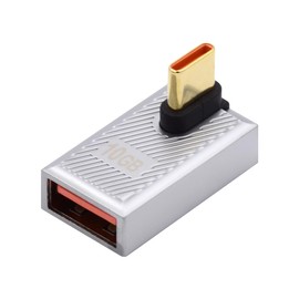 chenyang USB C Male USB 3.0 to USB C OTG Data 10Gbps PD 120W Power Supply Alloy Shell Low Profile Angled