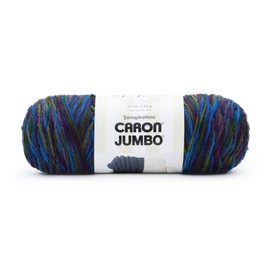 Caron Jumbo Prints Peacock Varg Yarn - 2 Pack of 340g/12oz - Acrylic - 4 Medium (Worsted) - 595 Yards - Knitting/Crochet
