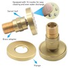 Brass Round Shower Body Spray Jets 4 Pack, HOMEDEC Spa
