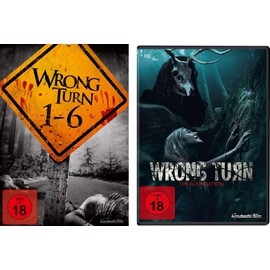 Wrong Turn 01 - 06 (Box) + The Foundation FSK 18 im Set - Deutsche Originalware [7 DVDs]
