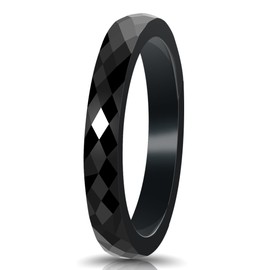 2mm 3mm 4mm 6mm 8mm Black/White Ceramic Rings for Men Women Comfort Fit Engagement Wedding Band Size 5-12, ceramics, No Gemstone