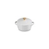 Le Creuset Stoneware Holly Collection Mini Round Cocotte, 8 Oz,