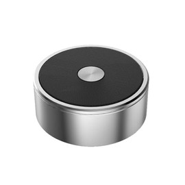 Wireless Stereo Dual Pairing Portable Twin TWS System with Big Rich Bass Hi-Fi Multi-Room Indoor Outdoor Use Home Deck Pool Work Travel Party Camping Gift Decor Idea (Chrome) (Silver)