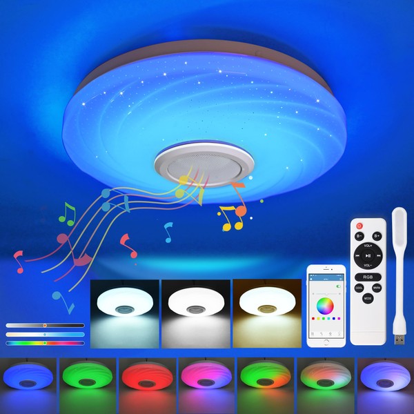 LED Ceiling Light Dimmable Ceiling Light Remote Control 36 W