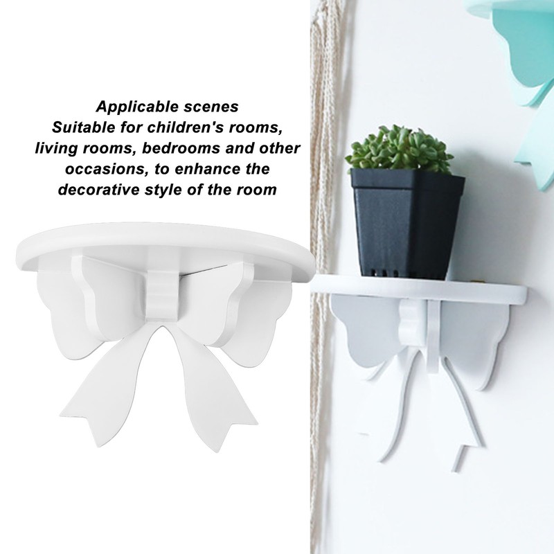 Wooden Bow Shelf Cute Bow Nordic Style Tie Shape Density