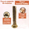 Gold Plated Brass Incense Burner - 27 cm high, base