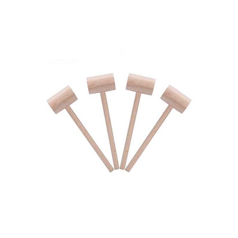 Wood Crab Mallets Seafood Shellfish Lobster Cracker Hardwood Natural Hammers,