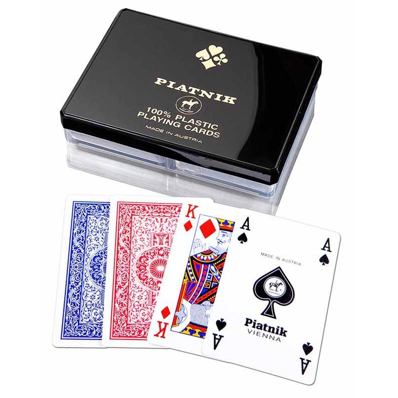 Piatnik 100% Plastic Bridge Double Deck Playing Cards