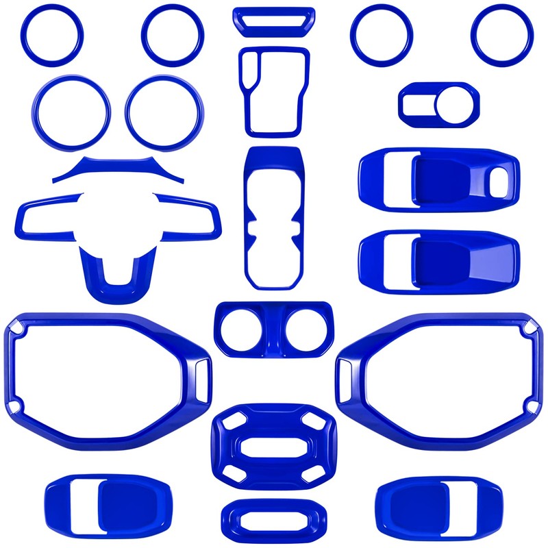 23PCS Full Set Interior Decoration Trim Kit for Jeep Wrangler