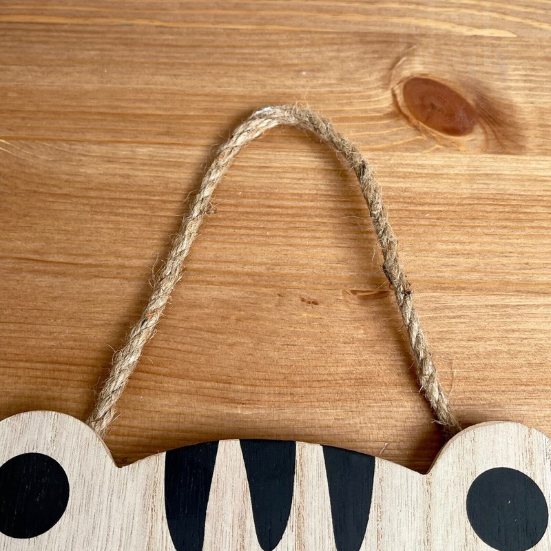 Darthome Hanging Tiger Head Plaque Wooden Childrens Bedroom Safari Animal