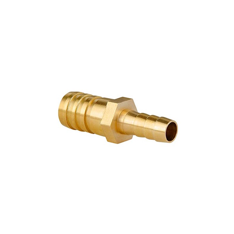 Quickun Brass Hose Barb Reducer 1/2" to 1/4" Barbed Reducer