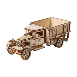 Dickly 3D Puzzle Toy Model DIY Kids Assembly Toy Wooden Model Truck Wooden Truck Puzzle for Home Decor