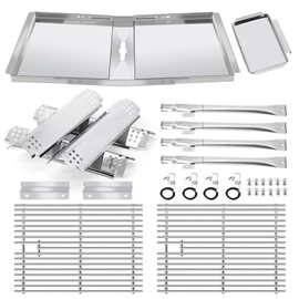 Grill Replacement Parts for Nexgrill 4 Burner 720-0830H, 720-0783E, 24" - 30" Grease Tray, Grill Grates, Burner Tube, Heat Plates and Igniters Kit for Home Depot Nexgrill 720-0830H Replacement Parts