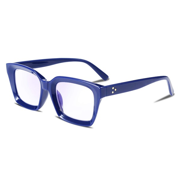 FEISEDY Lentes de lectura con bloqueo de luz azul cuadradas