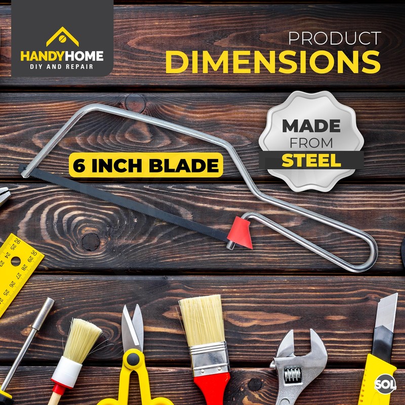 2pk 6" Junior Hacksaw with Blade | Hacksaw for Plastic