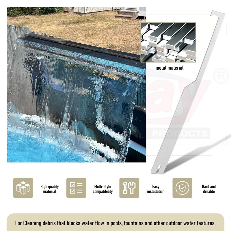 Karbay Waterfall Spillway Cleaning Tool for Cleaning Debris That Blocks