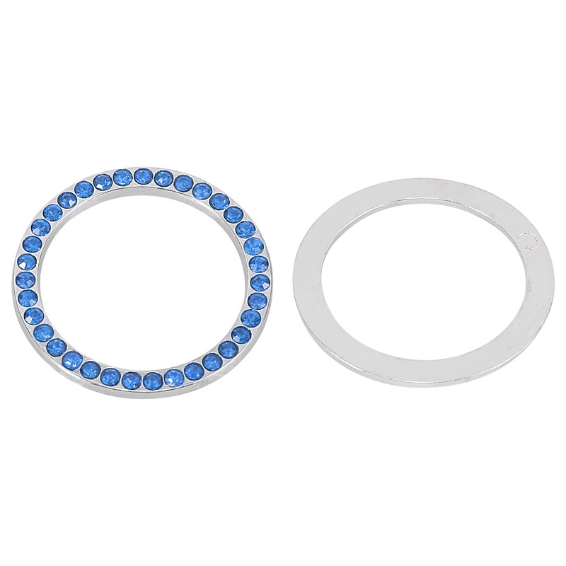 X AUTOHAUX 2pcs Car Start Stop Ring Rhinestone Push Start