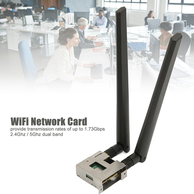 Wireless WiFi Adapter Card M.2 KEY E 2.4G 5G 1.73Gbps