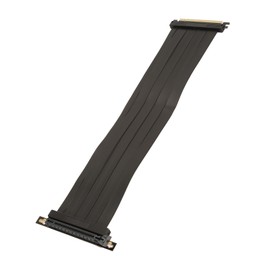 PCI-E 4.0 Riser Cable Compatible with RTX3090 RTX3080ti RTX3070ti, PCIe 4.0 X16 High Speed Flexible Extender Card Expansion Port 90 Degree Adapter, 400mm Black