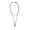 Wigo Women's 2 Row Design Chain Cross Necklace Accessory Korean