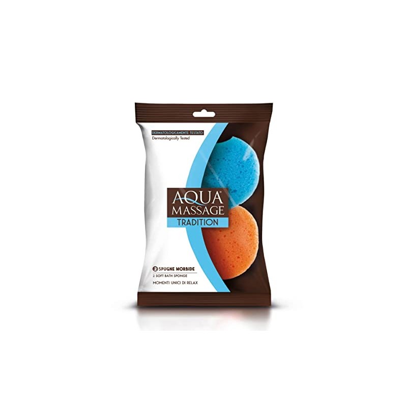 Aqua Massage Tradition 2 Soft Sponges 1 Pack of 2