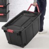 Sterilute Rolling Wheeled Storage Tote 40 gal Heavy Stack 2