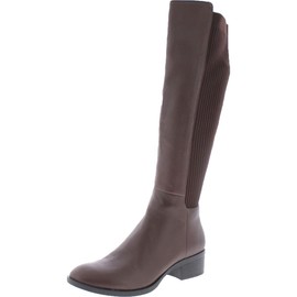 Kenneth Cole Women's Levon Knee High Boot, Chocolate Leath, 9 M US