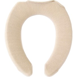 OKA Toilet Seat Cover, Norn U-shaped Dedicated Toilet Seat Cover, Beige, 9.4 x 3.9 x 1.6 inches (24 x 10 x 4