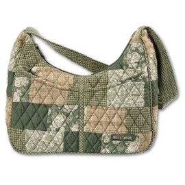 Bella Taylor Blakely - Hobo Shoulder Bag for Women - Lightweight Quilted Fabric Purse with Pockets -Heirloom Rose Patchwork